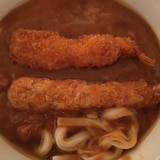 エビフライカレーうどん